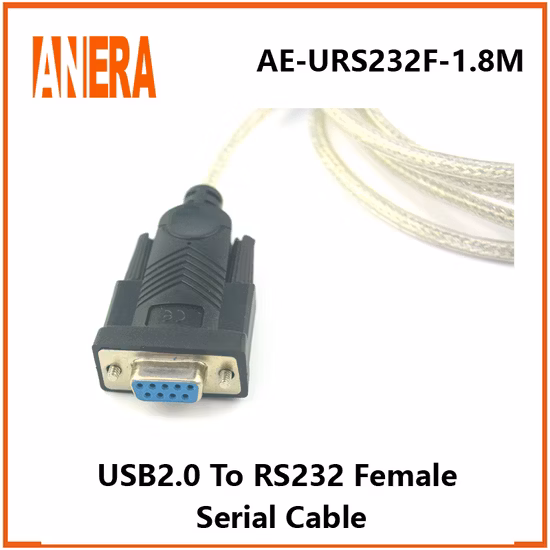 Anera ホット販売 1 メートル USB 2.0 から RS232 dB9 メス シリアル アダプタ ケーブル 1.8 メートル CD/Pl2303 チップセット付き
