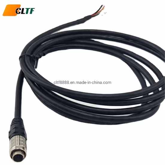 航空ケーブル防水丸型コネクタ 4pin 1 に 2 アビエーター プラグ Y 形状 M12 ケーブル